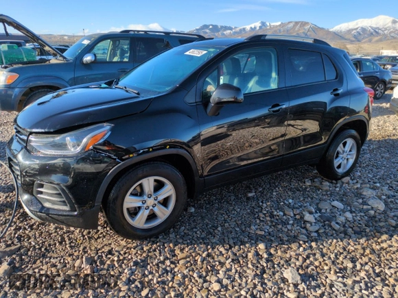 2021 Chevrolet Trax LT with VIN KL7CJPSM7MB371313, listed as a Copart auction lot 48622595 with 64,107 mi miles and Salvage Title. Bid and sale history available at carsss.com. Image 1.