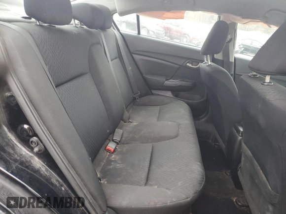 2015 Honda Civic Sedan LX with VIN 19XFB2F55FE700860, listed as a Copart auction lot 52613915 with 170,174 mi miles and Salvage Title. Bid and sale history available at carsss.com. Image 11.