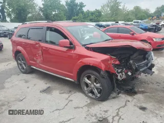 2015 Dodge Journey Crossroad with VIN 3C4PDCGG1FT670028, listed as a Copart auction lot 59700045 with 90,066 mi miles and Salvage title. Bid and sale history available at DreamBid. Image 4.