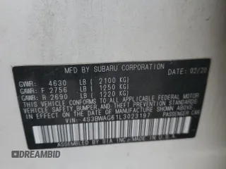 2020 Subaru Legacy Special Sports with VIN 4S3BWAG61L3023197, listed as a Copart auction lot 41856175 with 89,016 mi miles and Salvage Title. Bid and sale history available at carsss.com. Image 14.
