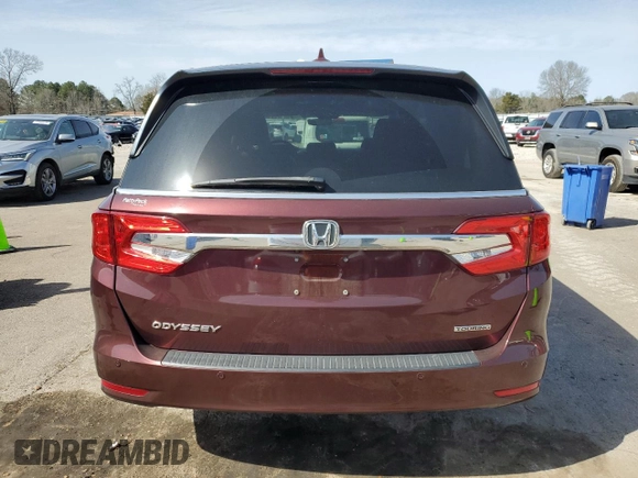 2018 Honda Odyssey Touring with VIN 5FNRL6H81JB076891, listed as a Copart auction lot 48301765 with 99,129 mi miles and Salvage Title. Bid and sale history available at carsss.com. Image 6.