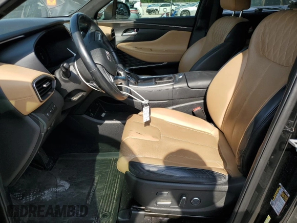 2022 Hyundai Santa Fe Calligraphy with VIN 5NMS54AL8NH450061, listed as a Copart auction lot 54738305 with 74,051 mi miles and Salvage title. Bid and sale history available at DreamBid. Image 7.