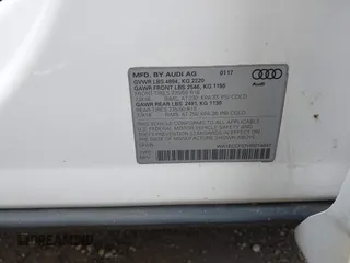 2017 Audi Q3 Premium with VIN WA1ECCFS7HR014647, listed as a IAAI auction lot 42023588 with 211,948 mi miles. Bid and sale history available at carsss.com. Image 9.