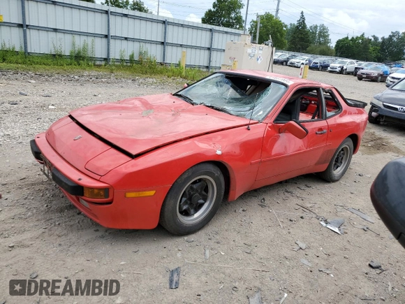 1984 Porsche 944 z VIN WP0AA0945EN454696, wystawiony jako Copart lot #61697004 z przebiegiem 66 607 mil mil oraz Czysty tytuł • Clean title. Historia ofert i sprzedaży dostępna na DreamBid. Obrazek 1.