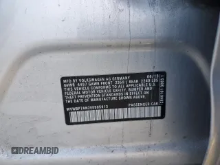 2014 Volkswagen CC Sport z VIN WVWBP7AN2EE505913, wystawiony jako Copart lot #42380915 z przebiegiem 98 976 mil mil oraz Szkoda całkowita • Salvage title. Historia ofert i sprzedaży dostępna na DreamBid. Obrazek 13.