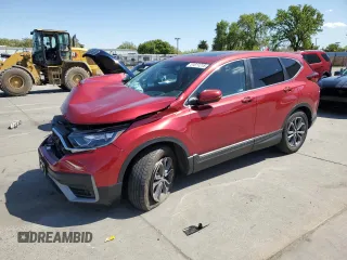 2022 Honda CR-V EX with VIN 5J6RW1H57NA005140, listed as a Copart auction lot 51811215 with 39,807 mi miles and Salvage Title. Bid and sale history available at carsss.com. Image 1.