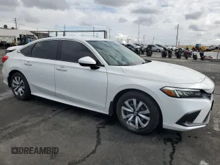 2022 Honda Civic Sedan LX with VIN 2HGFE2F2XNH522977, listed as a Copart auction lot 42727175 with 51,485 mi miles and Salvage Title. Bid and sale history available at carsss.com. Image 4.