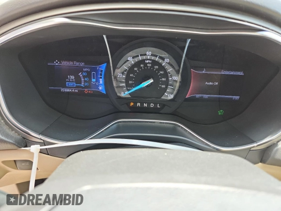 2013 Ford Fusion SE Hybrid with VIN 3FA6P0LU3DR265589, listed as a Copart auction lot 64081245 with 224,864 mi miles and Salvage title. Bid and sale history available at DreamBid. Image 9.