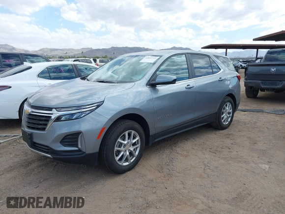 2024 Chevrolet Equinox LT with VIN 3GNAXUEG3RS199409, listed as a IAAI auction lot 42043712 with 25,448 mi miles and . Bid and sale history available at DreamBid. Image 2.
