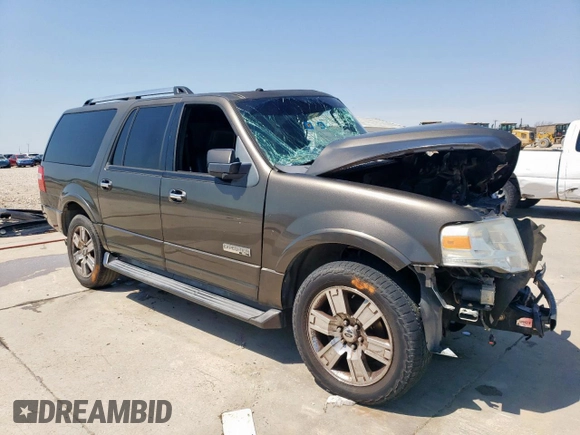 2008 Ford Expedition Max Limited with VIN 1FMFK195X8LA57367, listed as a Copart auction lot 56832035 with Not provided miles and Salvage title. Bid and sale history available at DreamBid. Image 4.