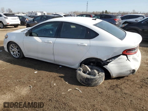 2013 Dodge Dart Rallye with VIN 1C3CDFBH0DD156629, listed as a Copart auction lot 48814425 with 185,930 mi miles and Clean Title. Bid and sale history available at carsss.com. Image 2.