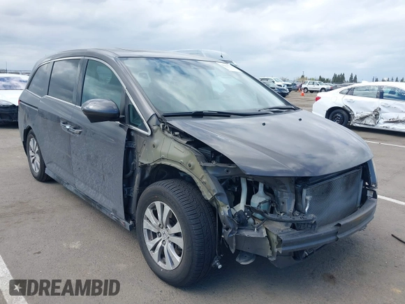 2016 Honda Odyssey EX-L with VIN 5FNRL5H62GB124335, listed as a IAAI auction lot 41910722 with 173,250 mi miles. Bid and sale history available at carsss.com. Image 6.