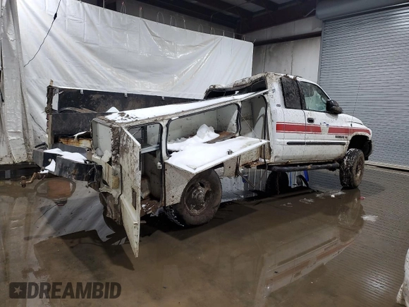 2001 Dodge Ram 2500 with VIN 1B7KF23Z11J571893, listed as a Copart auction lot 41463605 with 87,205 mi miles and Salvage Title. Bid and sale history available at carsss.com. Image 3.