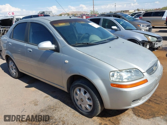 2005 Chevrolet Aveo LS with VIN KL1TD52685B375105, listed as a IAAI auction lot 42576891 with Not provided miles and . Bid and sale history available at DreamBid. Image 1.