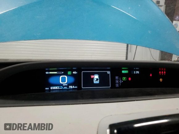 2021 Toyota Prius LE with VIN JTDKAMFP7M3186254, listed as a Copart auction lot 50225635 with 69,882 mi miles and Salvage Title. Bid and sale history available at DreamBid. Image 9.