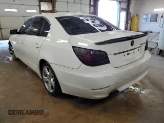2008 BMW 5 Series 535xi with VIN WBANV93538CZ70418, listed as a Copart auction lot 47811245 with 181,109 mi miles and Salvage Title. Bid and sale history available at carsss.com. Image 2.