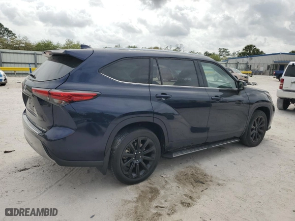 2022 Toyota Highlander Platinum with VIN 5TDFZRBH9NS185368, listed as a Copart auction lot 47475525 with 19,291 mi miles and Salvage Title. Bid and sale history available at carsss.com. Image 3.
