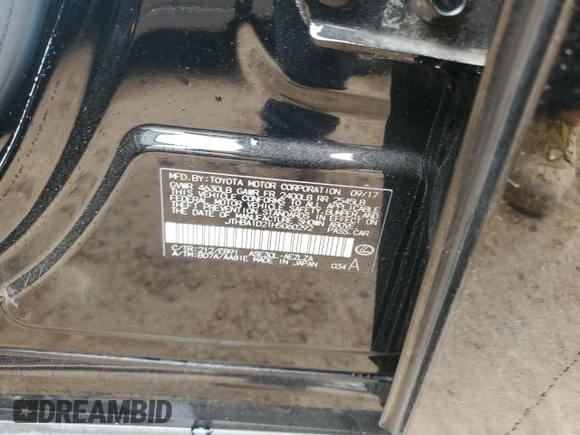 2017 Lexus IS 200t with VIN JTHBA1D21H5060292, listed as a Copart auction lot 83336214 with 87,865 mi miles and Salvage Title. Bid and sale history available at DreamBid. Image 14.