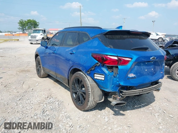 2020 Chevrolet Blazer RS с VIN 3GNKBERS6LS574787, выставлен на аукционе IAAI как лот 42390734 с пробегом 39 647 миль миль и . История ставок и продаж доступна на DreamBid. Изображение 3.