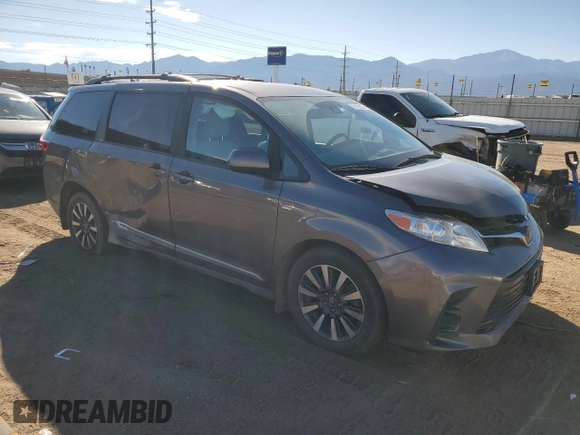 2019 Toyota Sienna LE with VIN 5TDJZ3DC6KS219268, listed as a Copart auction lot 78173524 with 69,168 mi miles and Salvage Title. Bid and sale history available at carsss.com. Image 4.
