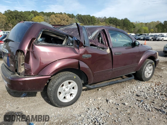 2004 Dodge Durango SLT with VIN 1D4HD48N64F138811, listed as a Copart auction lot 50614995 with 247,452 mi miles and Salvage title. Bid and sale history available at DreamBid. Image 3.