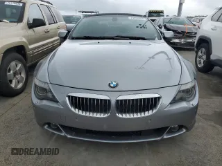2006 BMW 6 Series 650Ci with VIN WBAEK13416CN80058, listed as a Copart auction lot 74854864 with 0 mi miles and Salvage Title. Bid and sale history available at carsss.com. Image 5.