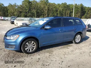 2016 Volkswagen Golf SportWagen TSI S with VIN 3VWC17AU5GM516265, listed as a Copart auction lot 75078664 with 95,044 mi miles and Salvage Title. Bid and sale history available at carsss.com. Image 1.