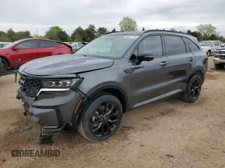2023 Kia Sorento SX z VIN 5XYRKDLF7PG219728, wystawiony jako Copart lot #55237735 z przebiegiem 15 433 mil mil oraz Szkoda całkowita • Salvage title. Historia ofert i sprzedaży dostępna na DreamBid. Obrazek 1.