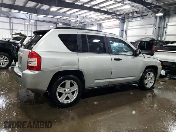 2007 Jeep Compass Sport with VIN 1J8FT47W37D123838, listed as a Copart auction lot 45653355 with 152,337 mi miles and Salvage Title. Bid and sale history available at carsss.com. Image 3.