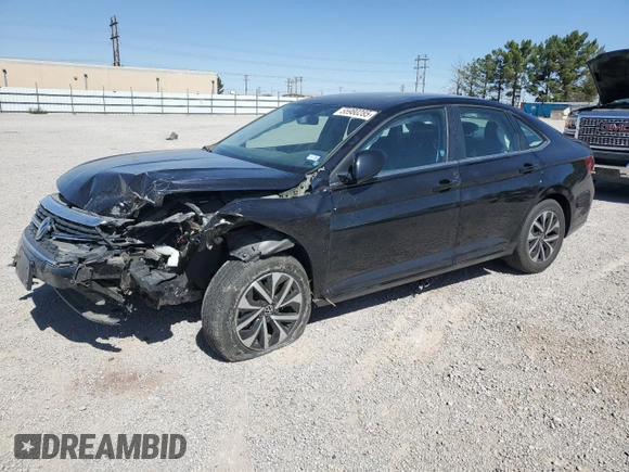 2023 Volkswagen Jetta S with VIN 3VW5M7BU4PM032750, listed as a Copart auction lot 55980285 with 23,660 mi miles and Salvage title. Bid and sale history available at DreamBid. Image 1.