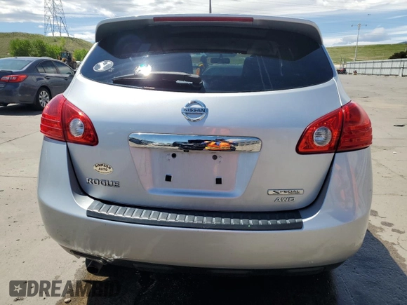 2012 Nissan Rogue S with VIN JN8AS5MV4CW350934, listed as a Copart auction lot 57326615 with 128,141 mi miles and Salvage title. Bid and sale history available at DreamBid. Image 6.