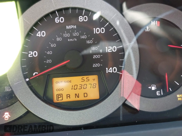 2008 Toyota RAV4 with VIN JTMZD33V786061312, listed as a IAAI auction lot 41995232 with 103,078 mi miles. Bid and sale history available at carsss.com. Image 7.
