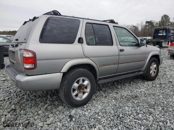 2001 Nissan Pathfinder LE with VIN JN8DR07X41W510431, listed as a Copart auction lot 86771574 with 325,606 mi miles and Salvage Title. Bid and sale history available at carsss.com. Image 3.