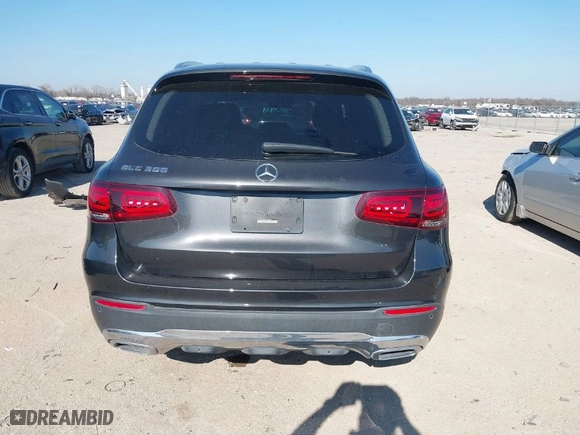 2021 Mercedes-Benz GLC with VIN W1N0G8DB7MV265036, listed as a IAAI auction lot 41232334 with 55,638 mi miles. Bid and sale history available at carsss.com. Image 16.