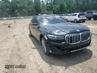 2022 BMW 7 Series 740i with VIN WBA7T2C06NCJ48203, listed as a Copart auction lot 54183325 with Not provided miles and Salvage title. Bid and sale history available at DreamBid. Image 13.