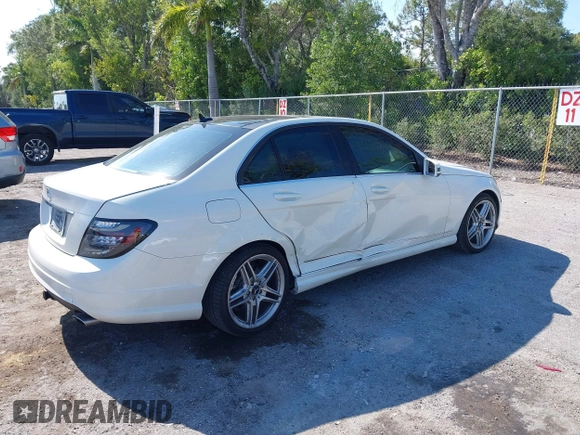 2011 Mercedes-Benz C-Class C 300 Sport with VIN WDDGF5EB3BR152220, listed as a IAAI auction lot 42030611 with 133,702 mi miles. Bid and sale history available at carsss.com. Image 6.