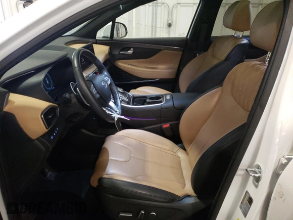 2022 Hyundai Santa Fe Calligraphy with VIN 5NMS54AL3NH471514, listed as a Copart auction lot 84544874 with 53,796 mi miles and Salvage Title. Bid and sale history available at carsss.com. Image 7.