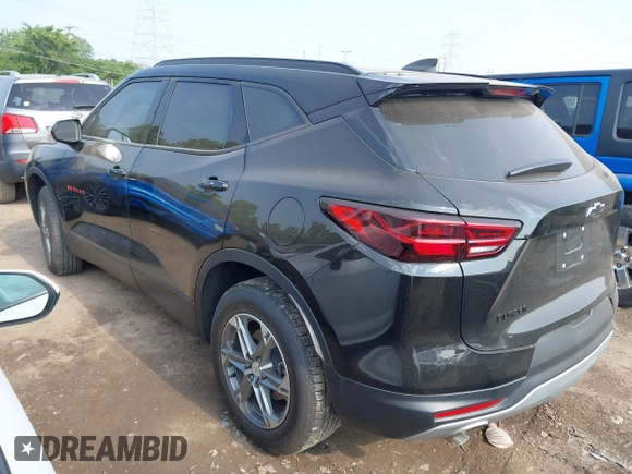 2023 Chevrolet Blazer LT with VIN 3GNKBCR45PS220593, listed as a IAAI auction lot 42416495 with 27,314 mi miles and . Bid and sale history available at DreamBid. Image 3.