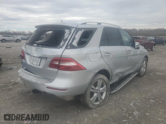 2014 Mercedes-Benz M 350 with VIN 4JGDA5HB9EA337104, listed as a Copart auction lot 50757295 with 154,682 mi miles and Salvage Title. Bid and sale history available at DreamBid. Image 3.