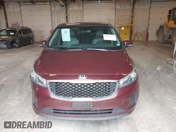 2017 Kia Sedona LX with VIN KNDMB5C15H6253952, listed as a IAAI auction lot 41881832 with 149,172 mi miles. Bid and sale history available at carsss.com. Image 12.