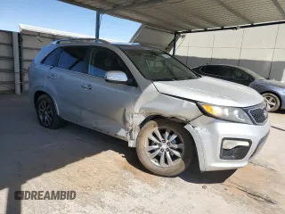 2013 Kia Sorento SX with VIN 5XYKW4A25DG312538, listed as a Copart auction lot 53753565 with 132,883 mi miles and Salvage title. Bid and sale history available at DreamBid. Image 4.