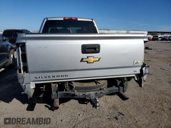 2016 Chevrolet Silverado 1500 LT with VIN 1GCUKREC4GF229484, listed as a Copart auction lot 83385464 with 135,158 mi miles and Salvage Title. Bid and sale history available at DreamBid. Image 6.