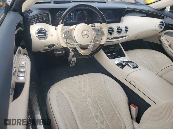 2020 Mercedes-Benz S with VIN W1KXK8DB7LA050420, listed as a Copart auction lot 80729474 with 24,044 mi miles and Salvage Title. Bid and sale history available at DreamBid. Image 8.