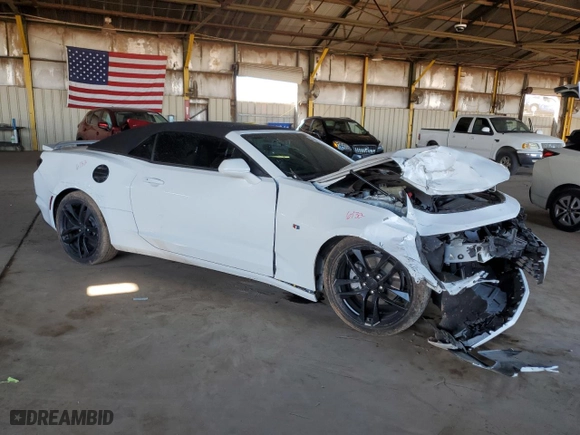2023 Chevrolet Camaro 2LT with VIN 1G1FD3DS9P0155077, listed as a Copart auction lot 52565225 with 23,974 mi miles and Salvage Title. Bid and sale history available at carsss.com. Image 4.