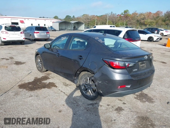 2019 Toyota Yaris Sedan L with VIN 3MYDLBYVXKY506966, listed as a IAAI auction lot 41455800 with 106,284 mi miles. Bid and sale history available at carsss.com. Image 3.