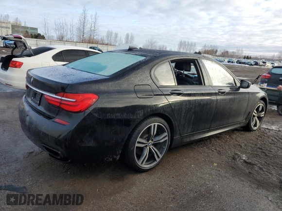 2016 BMW 7 Series 750i xDrive with VIN WBA7B0C56GG527023, listed as a Copart auction lot 46312405 with 66,018 mi miles and Clean title. Bid and sale history available at DreamBid. Image 3.