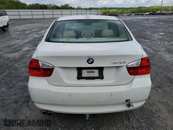 2007 BMW 3 Series 328i with VIN WBAVA33517KX81800, listed as a Copart auction lot 52684855 with 147,621 mi miles and Salvage Title. Bid and sale history available at carsss.com. Image 6.