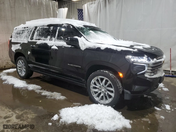 2021 Chevrolet Suburban High Country with VIN 1GNSKGKL6MR157155, listed as a Copart auction lot 88933115 with 33,627 mi miles and Salvage Title. Bid and sale history available at carsss.com. Image 4.
