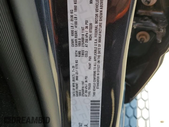 2020 Ram 1500 Big Horn with VIN 1C6RRFFG0LN394747, listed as a Copart auction lot 61749635 with 47,813 mi miles and Salvage title. Bid and sale history available at DreamBid. Image 13.