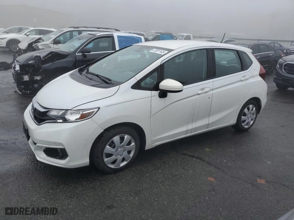 2020 Honda Fit LX with VIN 3HGGK5H43LM727925, listed as a Copart auction lot 47521145 with 52,703 mi miles and Salvage Title. Bid and sale history available at carsss.com. Image 1.